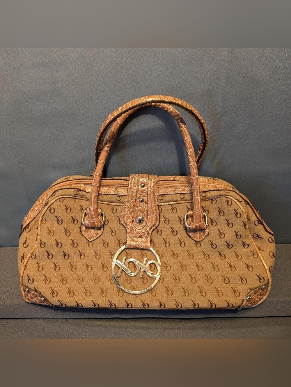 Vintage XOXO Monogram Satchel